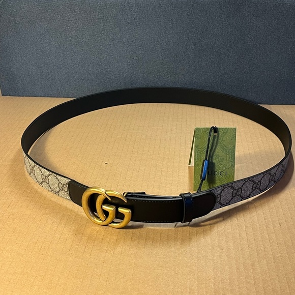 Authentic Gucci Double G Buckle Women Belt size 46/115 - Picture 2 of 9